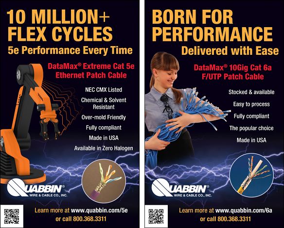 Quabbin Wire & Cable Digital and Print Advertising | Guy With Glasses
